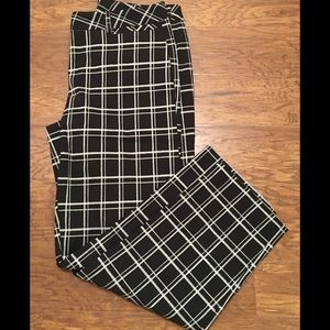 Black and White Slacks